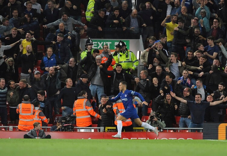 埃登•阿扎尔期待在英超比赛中击败领头羊利物浦,取得背靠背连胜