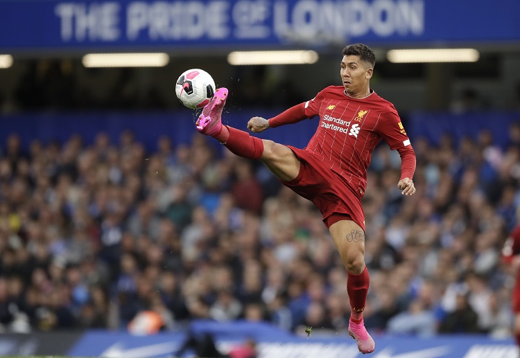 โรแบร์โต้ ฟิร์มิโน่ กองหน้าของ ลิเวอร์พูล ในศึก พรีเมียร์ลีก อังกฤษ