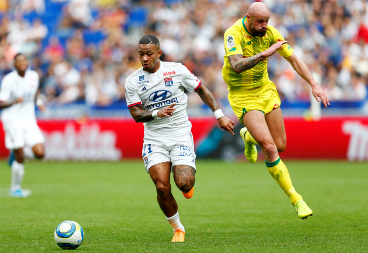 Memphis Depay scored an equaliser in Olympique Lyonnais' Champions League opener against Benfica