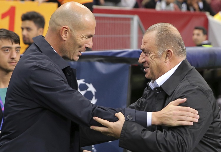 Zinedine Zidane led Real Madrid over Fatih Terim's Galatasaray in the Champions League