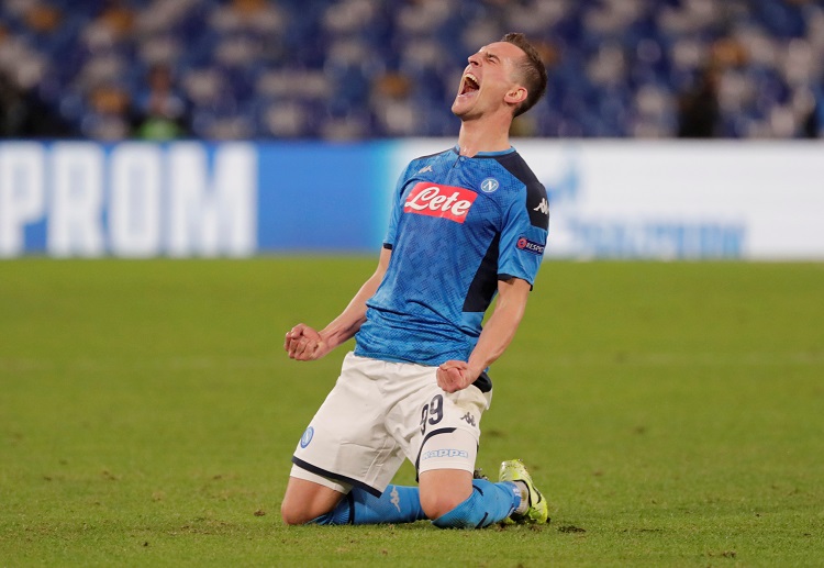 Arkadiusz Milik was instrumental for Napoli to secure the Champions League win over Genk