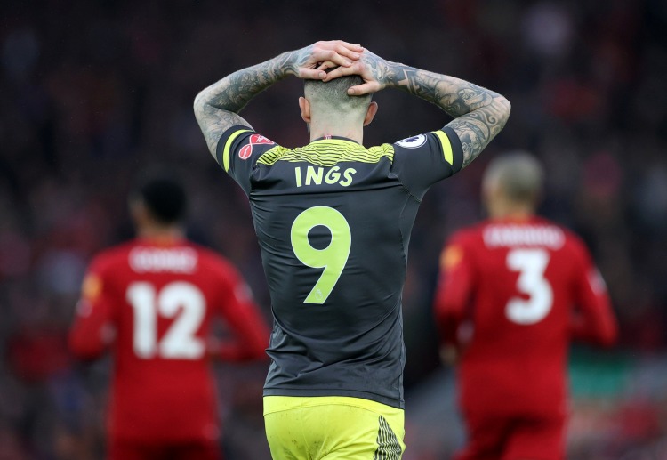 Dannys Ings has failed to hit a goal during the Premier League Liverpool vs Southampton match