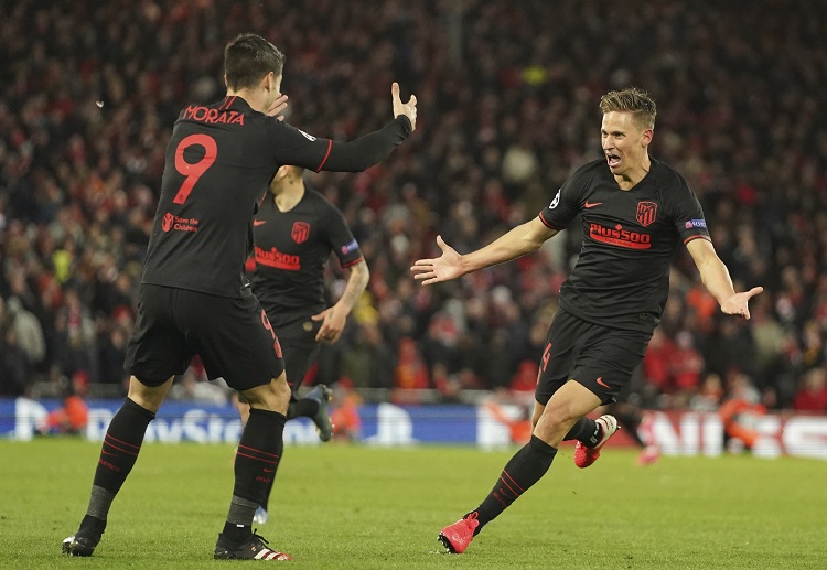 Marcos Llorente scores a goal to lead Atletico Madrid over Liverpool in Champions League
