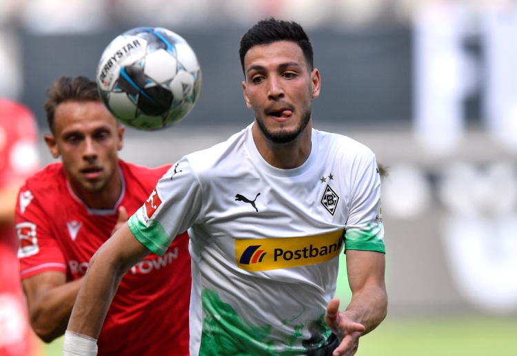 보루시아 묀헨글라트바흐의 라미 벤세바이니가 바이에른 뮌헨을 상대한 지난 분데스리가 경기에서 두 골을 넣었다.