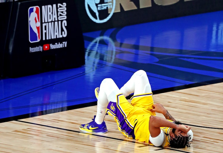 Anthony Davis isn't his usual dominant self after suffering an ankle injury in Game 4 of the NBA Finals