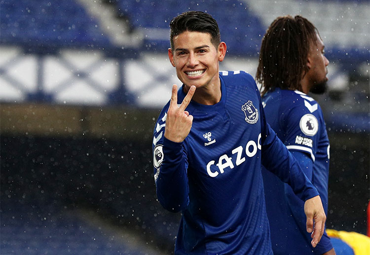 Premier League: James Rodriguez tiếp tục được đá chính ở trận gặp Brighton trên sân nhà