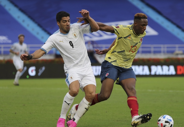 World Cup: Yerry Mina received a red card in Colombia's 0-3 defeat vs Uruguay