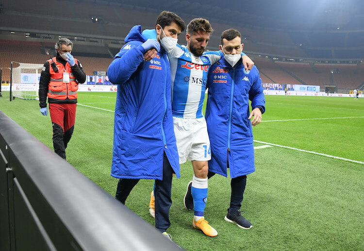 Injured Dries Mertens was replaced by Andrea Petagna during their recent Serie A match