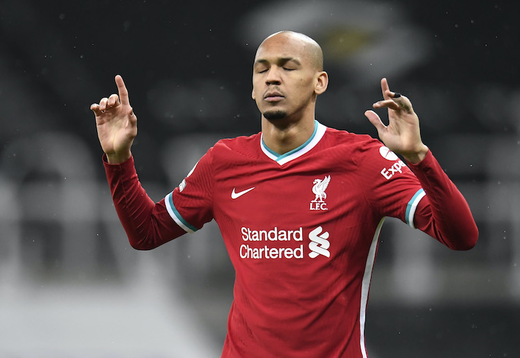 英超 利物浦 的法比尼奥的行动瞬间