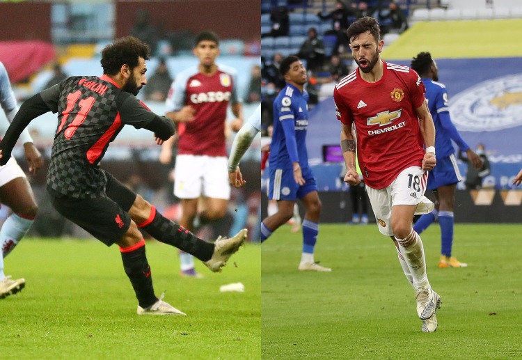 Mohamed Salah vs Bruno Fernandes bertarung di Liga Inggris