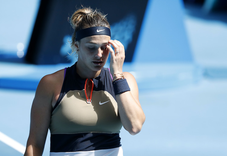 澳大利亚网球公开赛 萨巴伦卡的行动瞬间