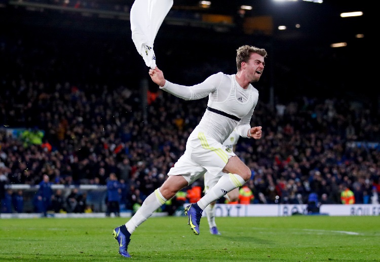 Leeds United’s Patrick Bamford is hoping to score against Aston Villa