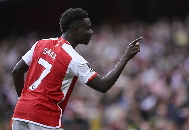 英超联赛 阿森纳下半场由萨卡主罚点球命中,以2比1再次领先