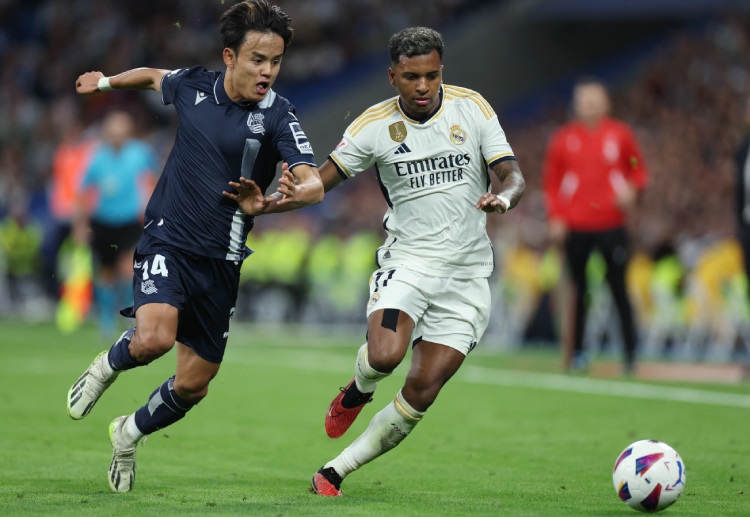 欧冠联赛 久保建英本赛季状态保持不错,联赛至今为球队打进3球。