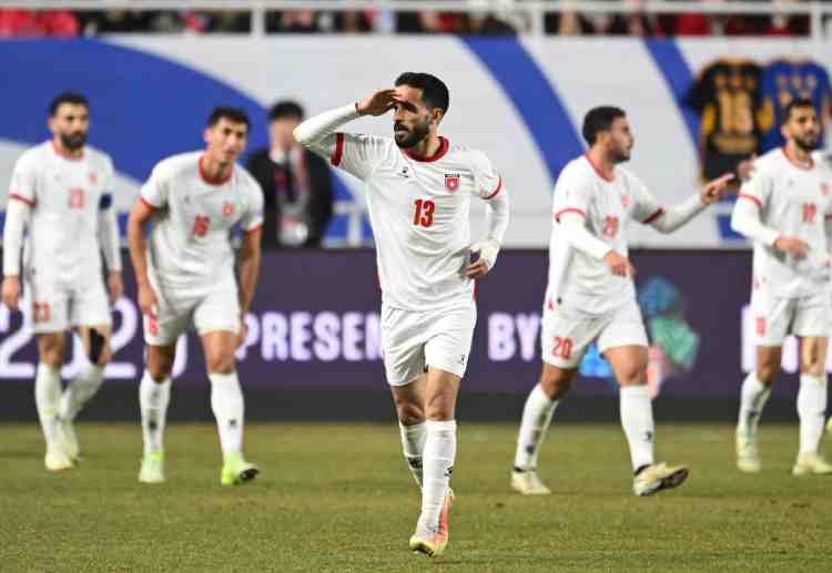 世预赛 马尔迪为约旦扳平比分。