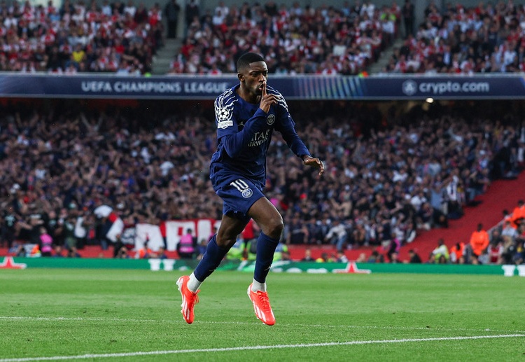 Ousmane Dembele bawa timnya menang di pertandingan Liga Champions UEFA