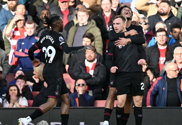 英超联赛  西汉姆联的进攻主要依赖于鲍文，这位球员本赛季已经攻入9球。