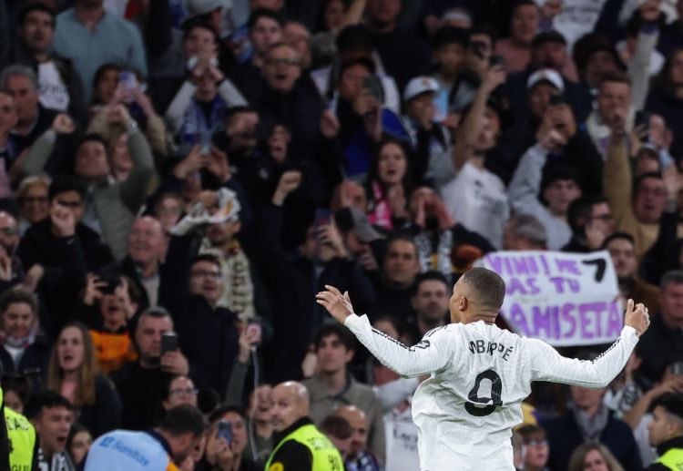 Kylian Mbappe incar gol tambahan di Liga Champions UEFA