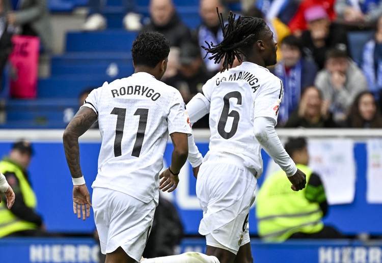 西甲联赛 阿拉巴和卡马文加在皇家马德里1比0战胜赫塔菲的比赛后受伤,预计将无缘球队周六的比赛。