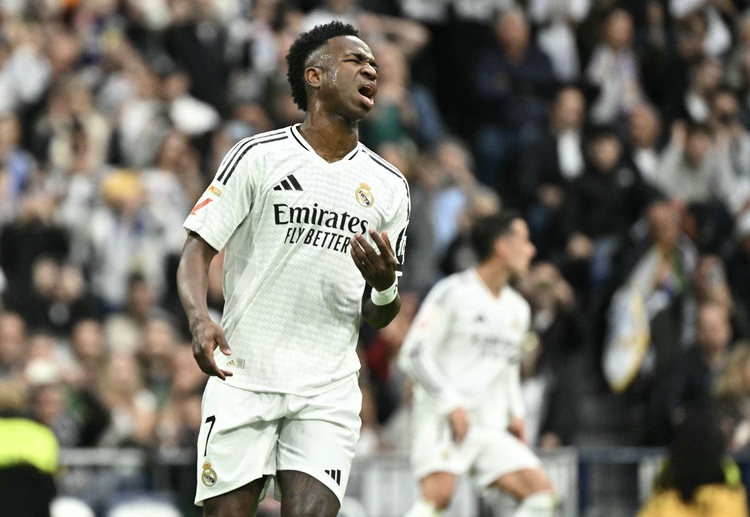 西甲联赛 在欧冠对阵马竞罚失点球后,维尼修斯在本轮西甲联赛中再次未能将点球转化为进球