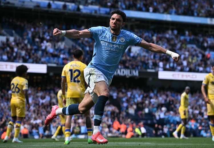 Omar Marmoush has scored a goal in Manchester City's 5-2 Premier League victory against Crystal Palace