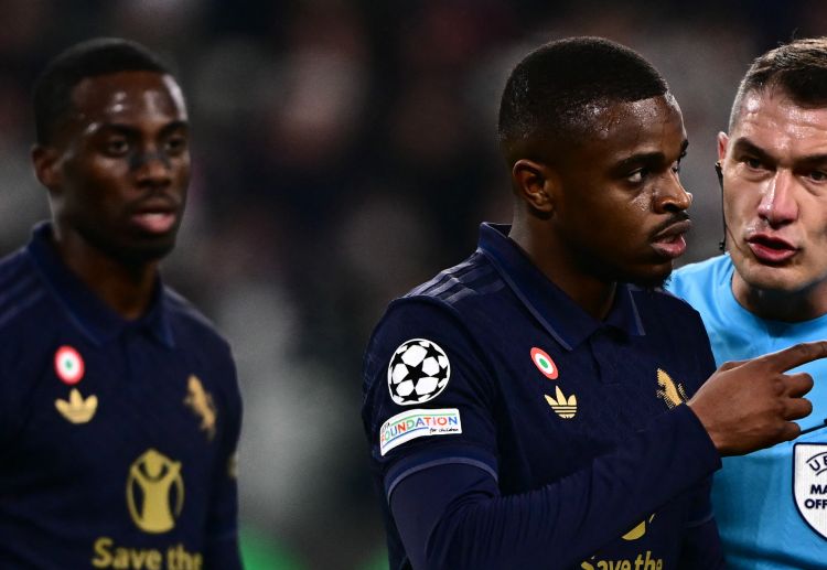 Pierre Kalulu received a red card during Juventus' Serie A match against Lazio