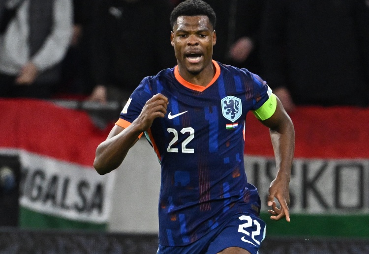 世界杯预选赛 邓弗里斯为荷兰先拔头筹。