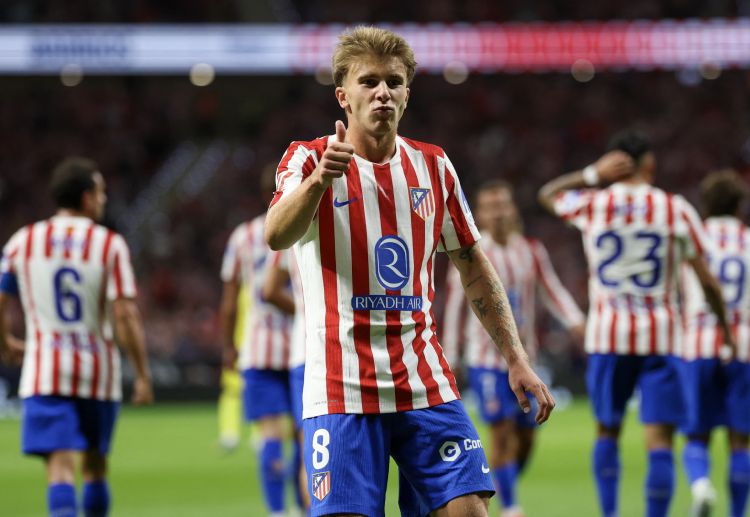 西甲联赛 阿尔瓦雷斯精准助攻，巴里奥斯巧射破门，马竞打破场上僵局。