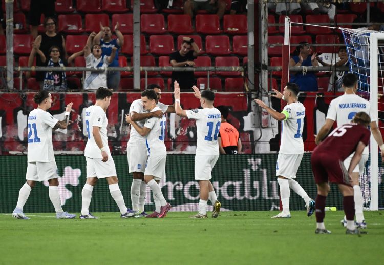 世界杯预选赛 希腊前锋范吉利斯·帕夫利迪斯在上一场比赛中打进个人第十个国家队进球