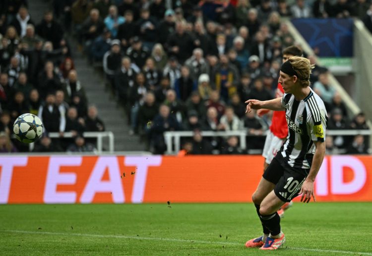 Anthony Gordon is currently Newcastle United's top scorer in the Champions League with four goals