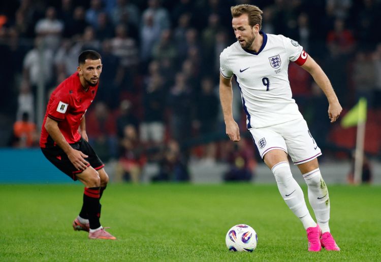 世界杯预选赛  阿利吉不慎乌龙助攻，凯恩门前抢点破门，为英格兰首开纪录。